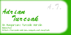 adrian turcsak business card