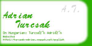 adrian turcsak business card